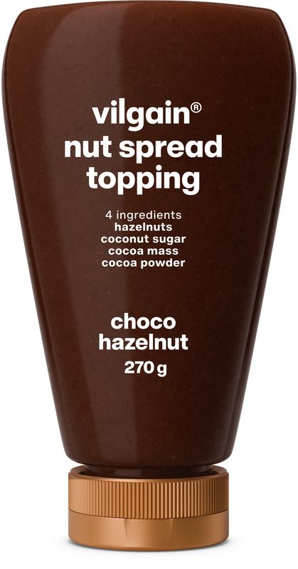 Vilgain Nut Spread Topping – lískové ořechy s čokoládou 270 g