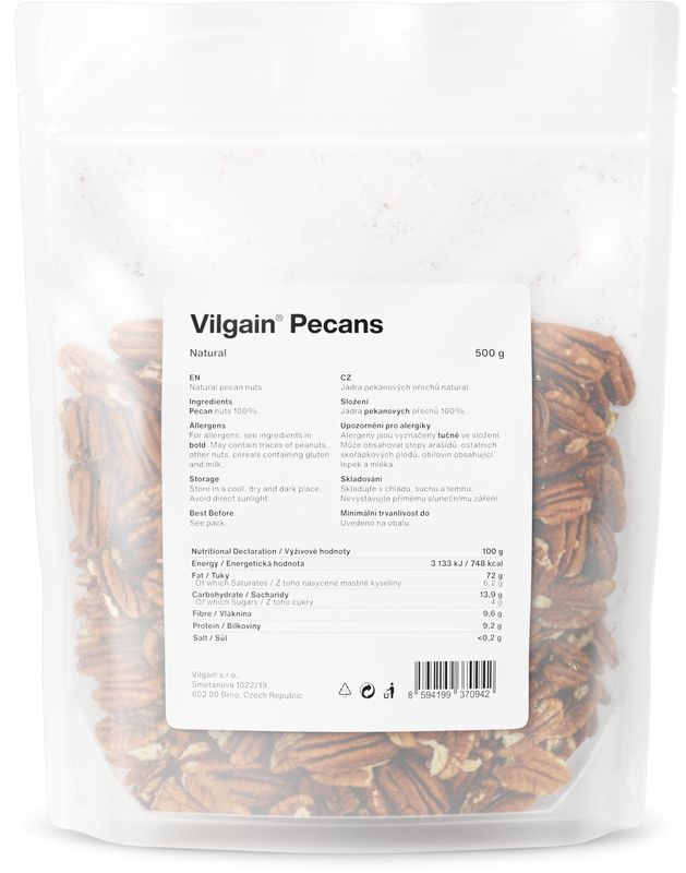 Vilgain Pekanové ořechy 500 g Obrázek