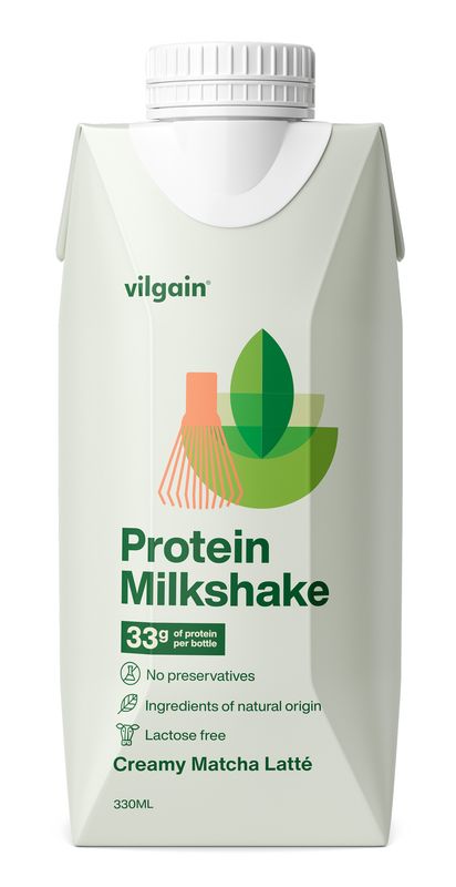 Vilgain Protein Milkshake – matcha 330 ml