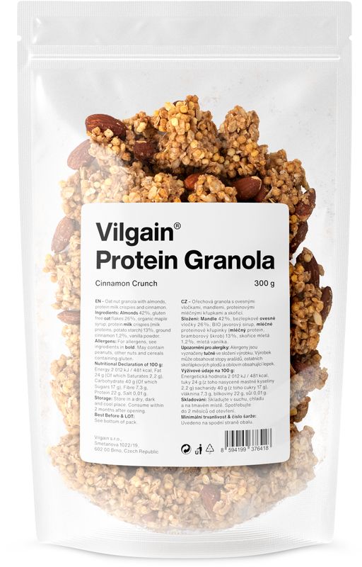 Vilgain Protein Granola – ropogós fahéj 350 g akciós termékkép 1