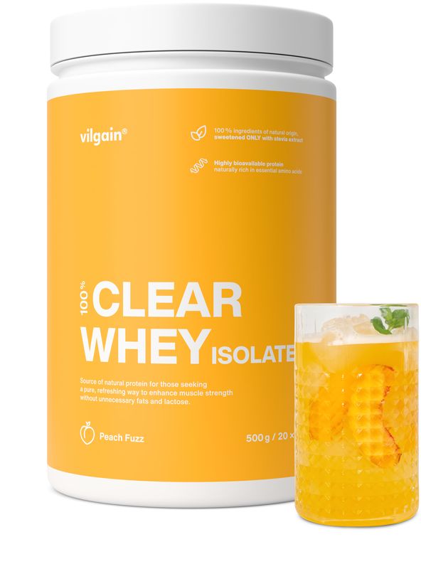 Vilgain Clear Whey Isolate Peach fuzz 500 g Obrázek