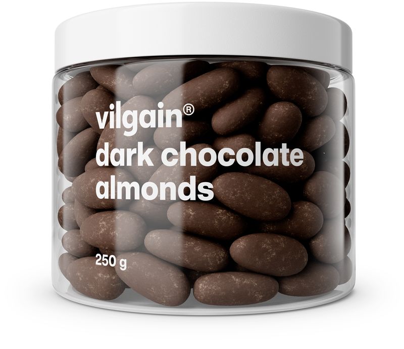 Vilgain Mandle v čokoláde – horká čokoláda 250 g