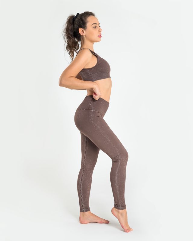 Vilgain Mineral Wash Seamless Leggings L cocoa martini Obrázek