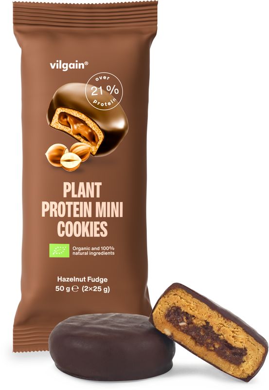Vilgain Plant Protein Mini Cookies Lískooříškový fondán 50 g (2 x 25 g)