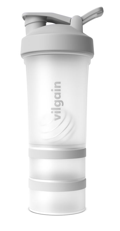 Vilgain Shaker Pro 2Go – Silver Mist 450 ml + 150 ml + 100 ml