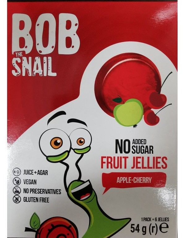 BOB snail Ovocné želé – jablko/čerešňa 54 g