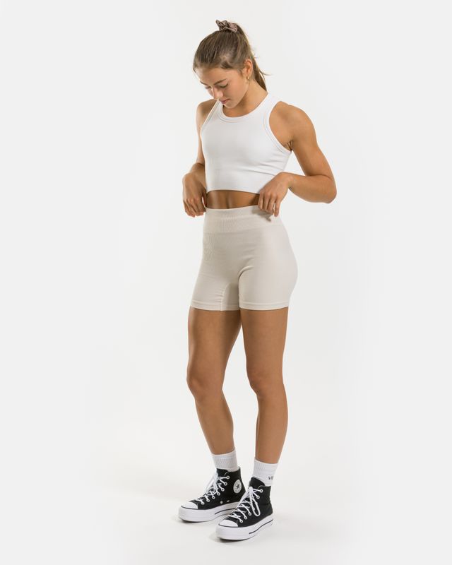 Vilgain Seamless Ribbed Shorts M/L sand Obrázek