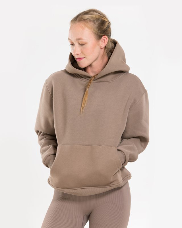 Vilgain Heavy Brushed Hoodie L fossil Obrázek