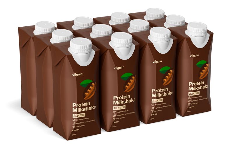 Levně Vilgain Protein Milkshake – 12× kakao 330 ml