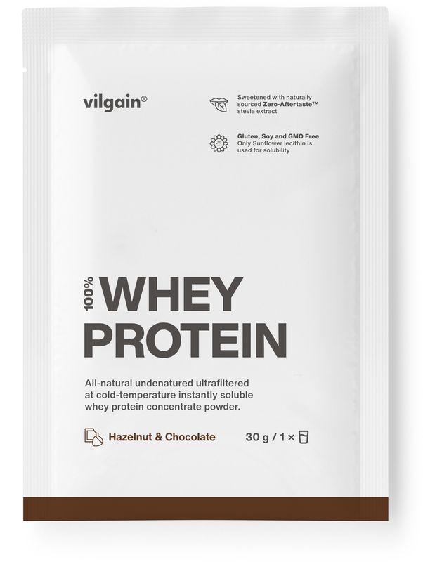 Vilgain Whey Protein – Schokolade Mit Haselnüssen 30 g