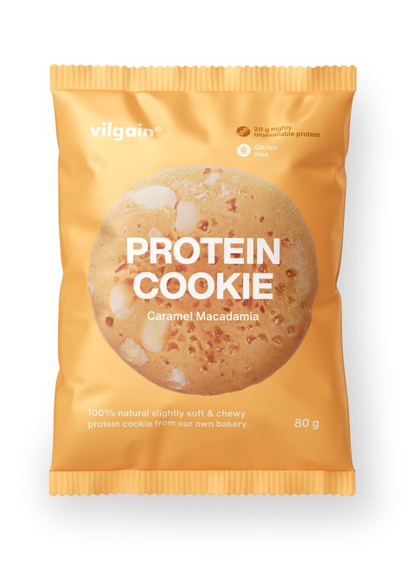 Vilgain Protein Cookie karamel s makadamovým oříškem 80 g Obrázek