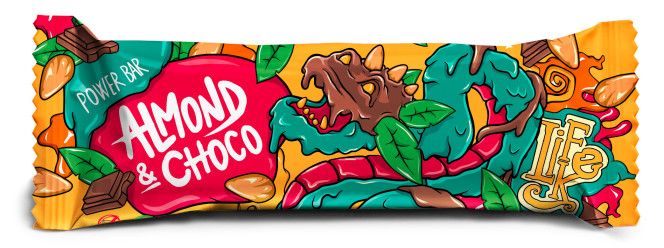 LifeLike Power Bar – mandle/čokoláda 50 g