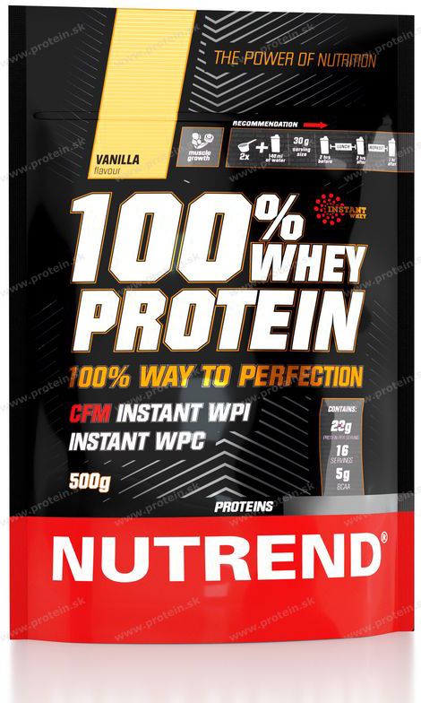 Nutrend 100% Whey Protein – čokoláda/kakao 500 g