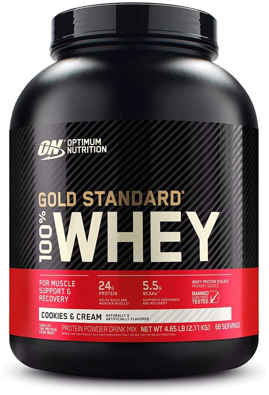 Optimum Nutrition Gold Standard 100% Whey Protein – Cookies 2270 g