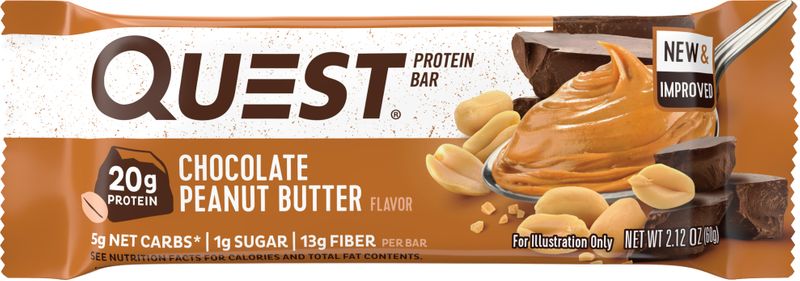 Quest Nutrition Protein Bar – Schokolade/Erdnussbutter 60 g