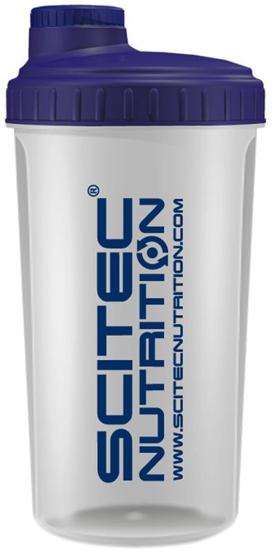 SciTec Nutrition Shaker – transparentní/modrá 700 ml
