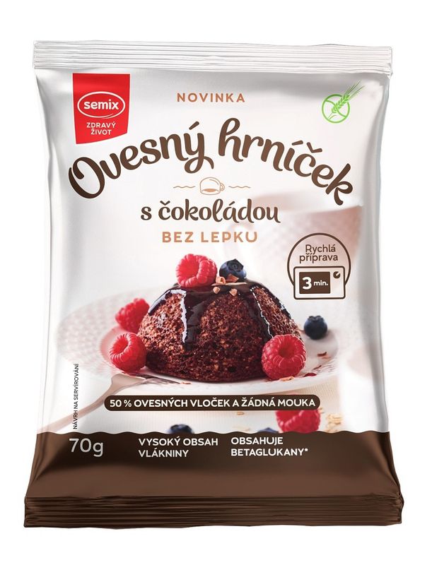 Semix Ovsený hrnček bez lepku – čokoláda 70 g