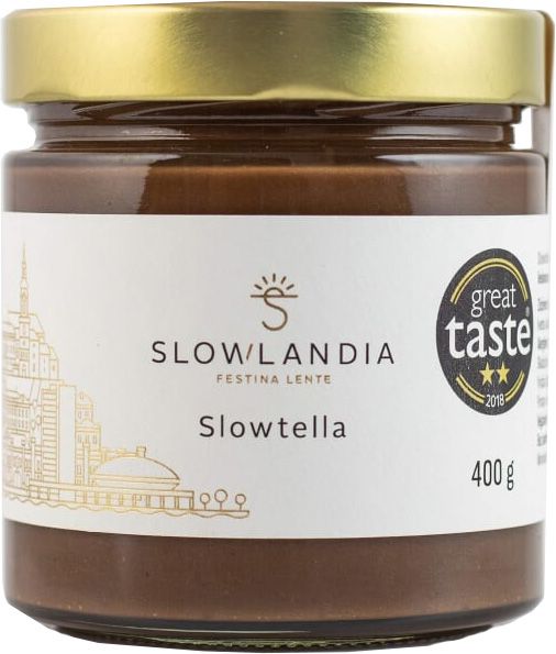 Slowlandia Slowtella krém – jemné lieskové orechy/kakao 400 g