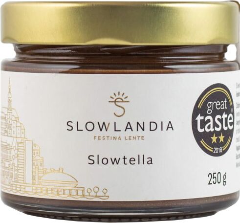 Slowlandia Slowtella krém – jemné lieskové orechy/kakao 250 g