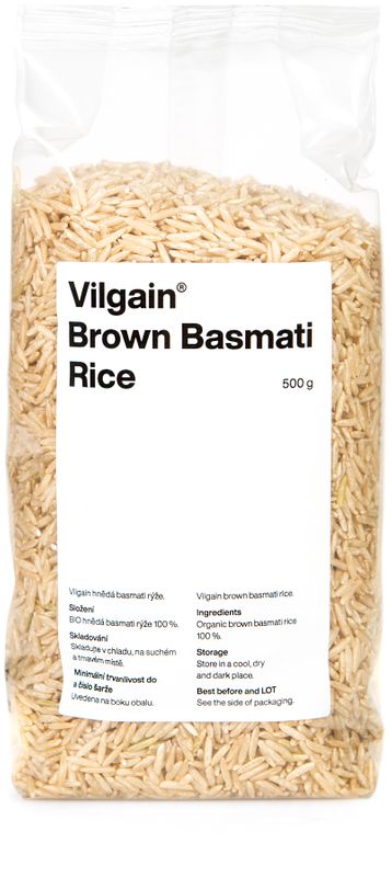 Vilgain Basmati rýže hnědá BIO 500 g Obrázek