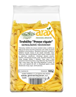 Arax Těstoviny semolinové trubičky "Penne Rigate"