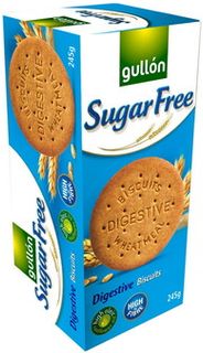 Gullón Digestive celozrnné sušenky, bez cukru, se sladidly