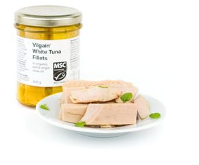 Vilgain Filety z białego tuńczyka w organicznej oliwie z oliwek extra virgin
