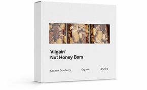 Vilgain Organic Nut Honey Bar