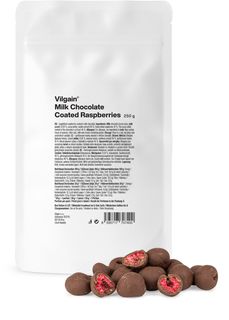 Vilgain Gefriergetrocknete Himbeeren in Milchschokolade