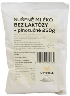 Natural Jihlava Sušené mlieko bez laktózy