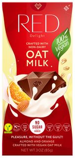 Red Delight Oat Milk vegan chocolate