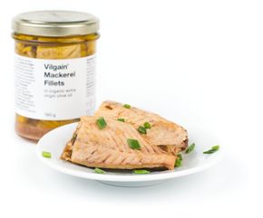 Vilgain Mackarel fillets in organic extra virgin olive oil