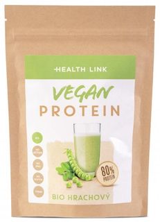 Health Link Vegan hrachový protein 80 % BIO