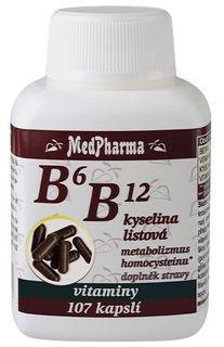 MedPharma Vitamín B6 B12 + kyselina listová