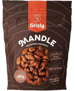 Grizly Mandle v slanom karameli