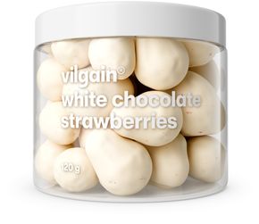 Gefriergetrocknete Erdbeeren in Schokolade