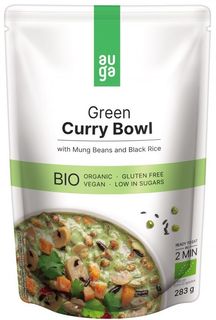 AUGA ORGANIC Green Curry Bowl so zeleným karí korením, fazuľami mungo a čiernou ryžou BIO