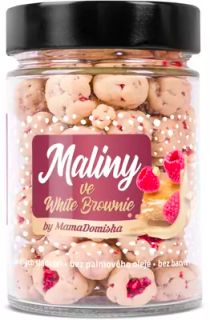 Grizly Maliny v bílé čokoládě s krémem White Brownie by @mamadomisha