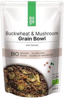 AUGA ORGANIC Grain Bowl s pohankou, houbami a mrkví BIO
