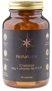 NaturLabs Horčík chelátový + vitamín B6