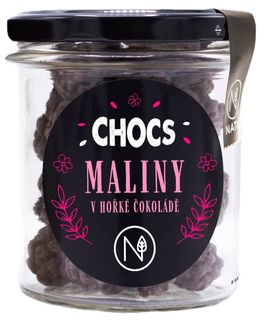 Natu CHOCS Maliny v 70% hořké čokoládě