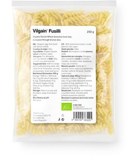 Vilgain Organic Fusilli pasta