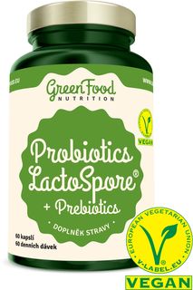 GreenFood Probiotiká LactoSpore® + Prebiotics