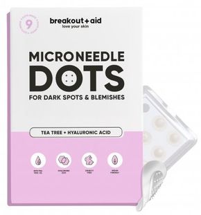 Breakout+aid Náplasti s mikroihličkami na tmavé škvrny po akné