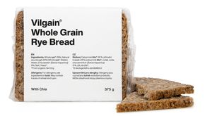 Vilgain Organic Whole Grain Rye Bread