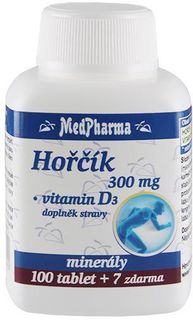 MedPharma Hořčík 300mg + vitamín D3