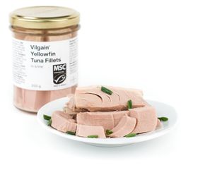 Vilgain Yellowfin tuna fillets in brine