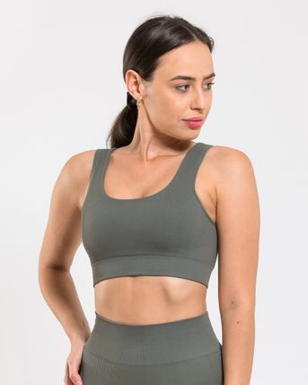 Seamless Cross Back Support Sports Bra By Jem Wolfie