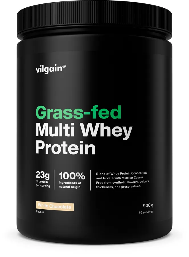 Grass-Fed Multi Whey Protein White Chocolate - White Chocolate flavor protein powder by Vilgain