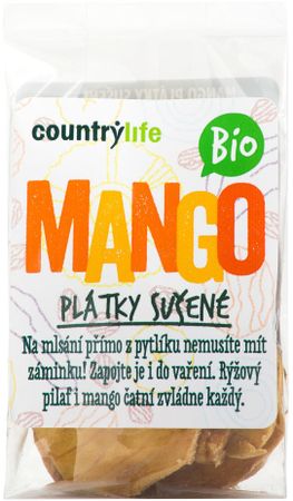 Country Life Mango plátky sušené BIO